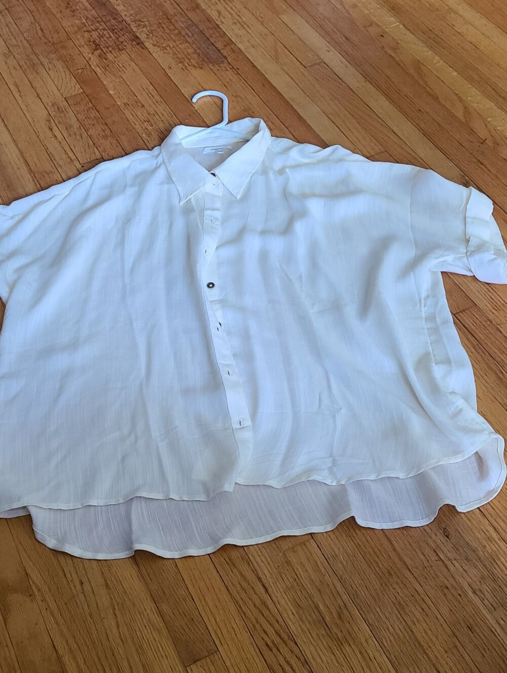 Maurices rayon oversized XXL button-down womens shirt NWOT